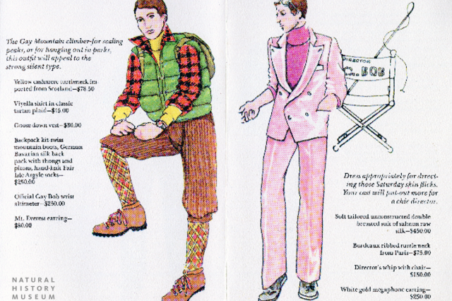 The &quot;Gay Mountain Climber,&quot; and &quot;Director&#039;s&quot; outfit. 