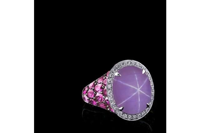 Ceylon Star. Sapphire and diamonds.