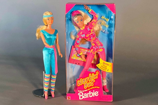 Barbie doll and box