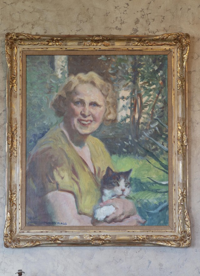 mary ellen hart westport pouffins painting portrait hart museum