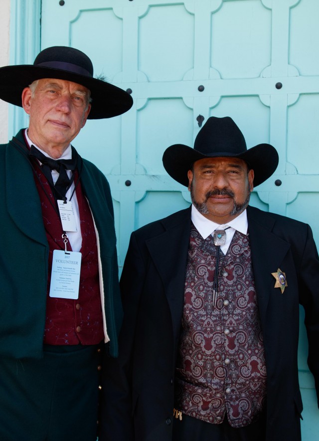 Hart volunteers at the Cowboy Festival