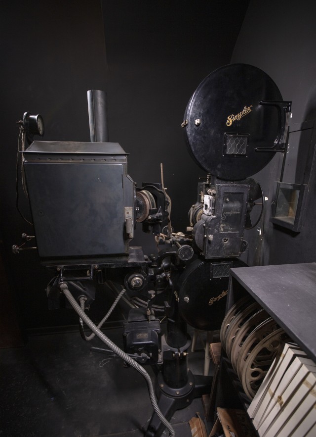 Silent film equipment at the Hart Museum