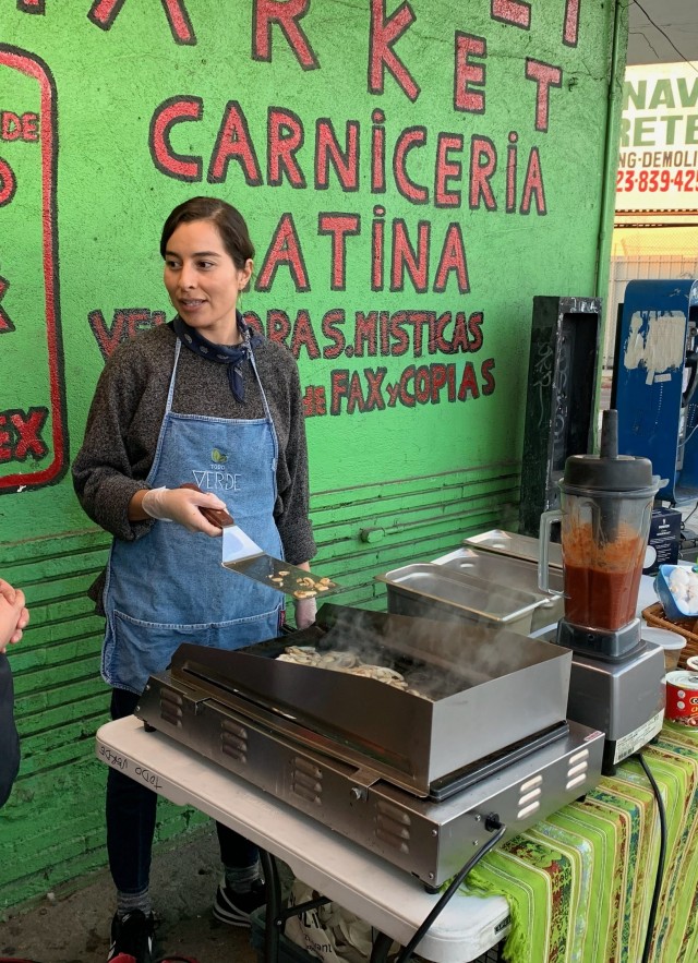 Jocelyn Ramirez taco stand