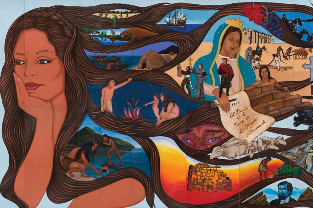 left side of sin censura mural 