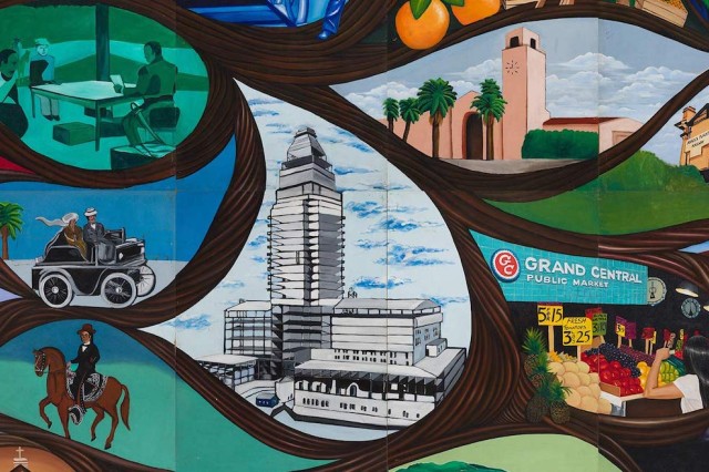 Barbara Currasco Mural detail -- Los Angeles City Hall