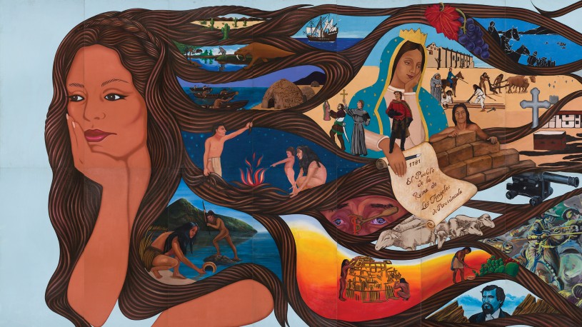 left side of sin censura mural 