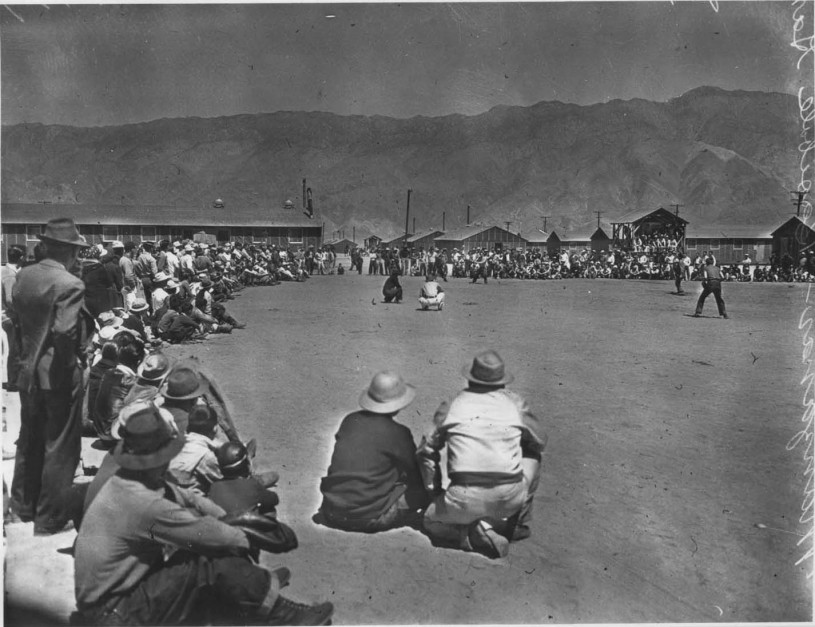 Manzanar internment camp baseball game